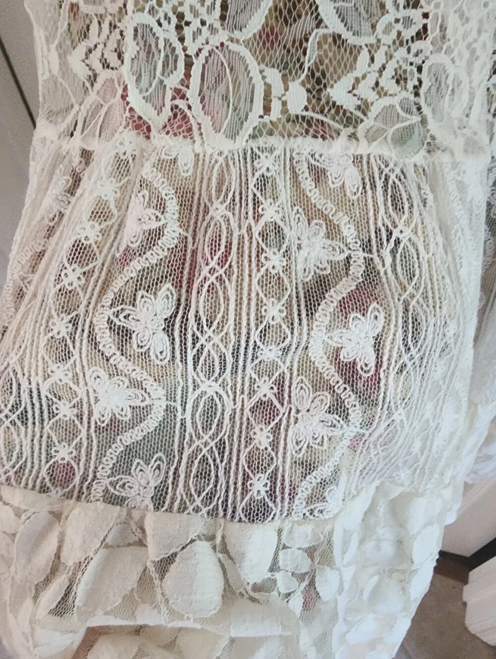 Free People Floral Lace Maxi Skirt - Picture 3 of 6